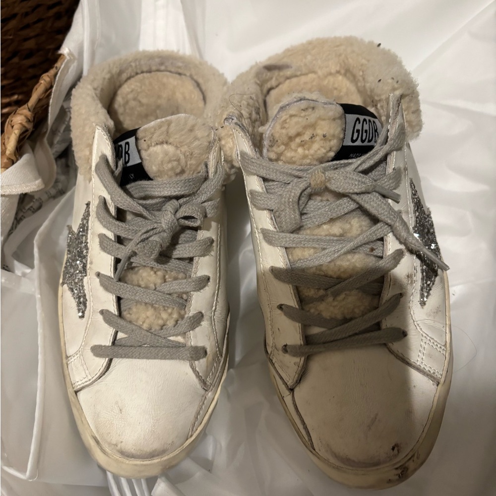 Golden Goose Superstar Sneakers with Shearling